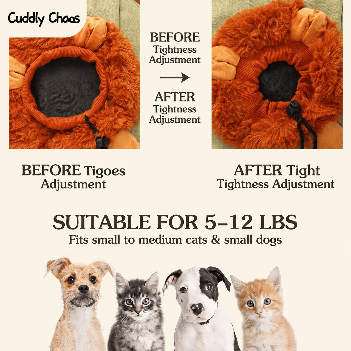 Lion Shaped Cat Carrier Bag