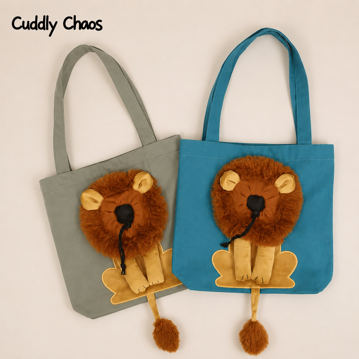 Lion Shaped Cat Carrier Bag