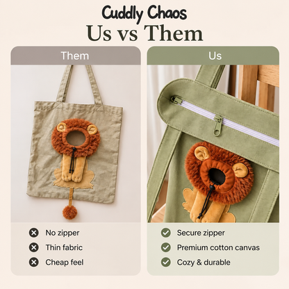 Lion Shaped Cat Carrier Bag