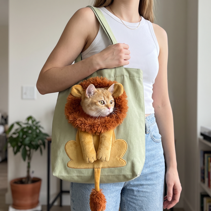 Lion Shaped Cat Carrier Bag